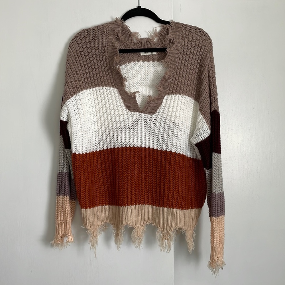 Oversized knit sweater
